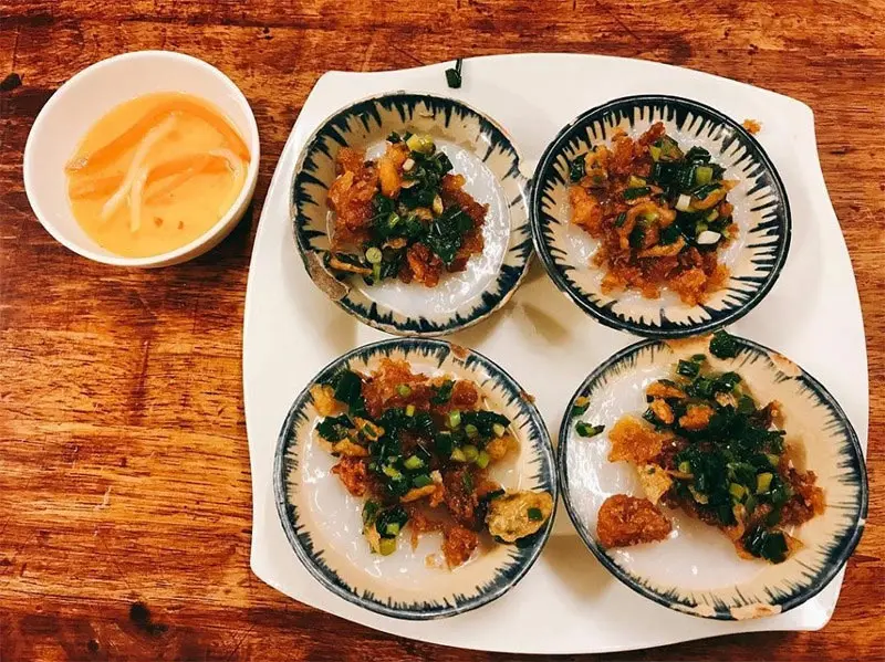 bánh bèo chén tại bếp chay phạm hồng phước