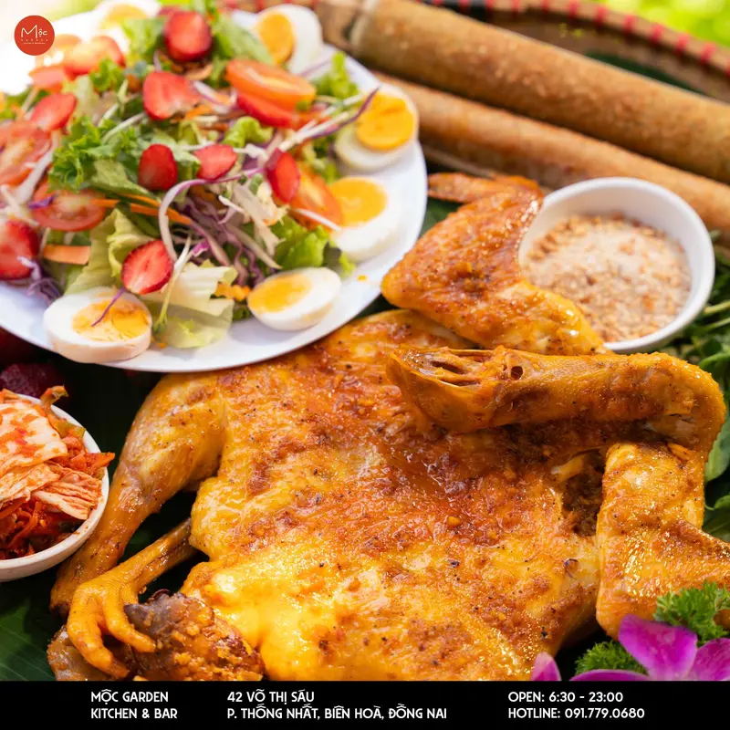 Mộc Garden - Kitchen & Bar Biên Hòa menu đồ ăn hấp dẫn