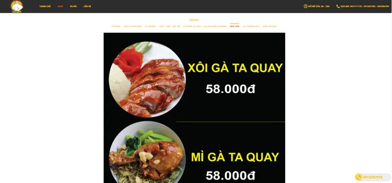 Hình ảnh các món về quán chuyên món gà có món gà thêm bên tiệm Gà Cơ Bắp