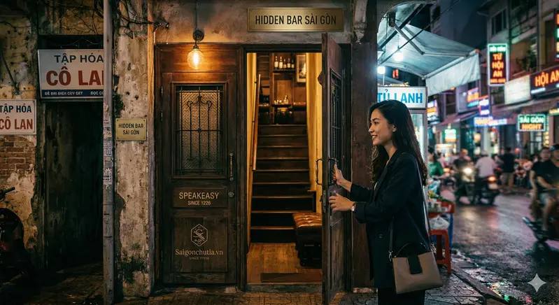 giới trẻ yêu thích hidden Bar Sài Gòn