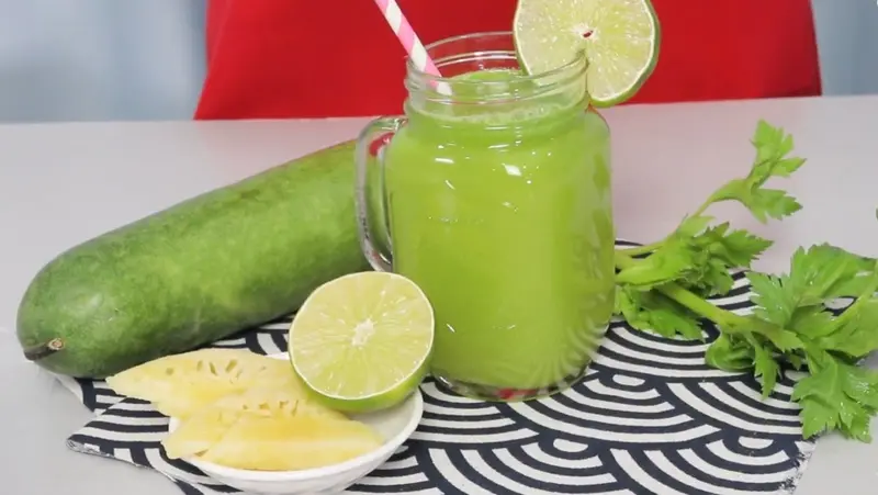 Nước ép detox bí đao